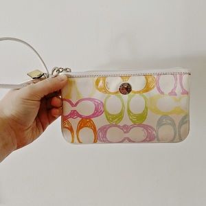 Coach wrislet, Coach pouch, Coach clutch